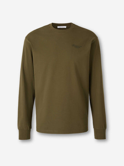Outlet online Givenchy Hombre Camiseta Stamp color Verde Militar sku 554-000017 01 - Foto 1