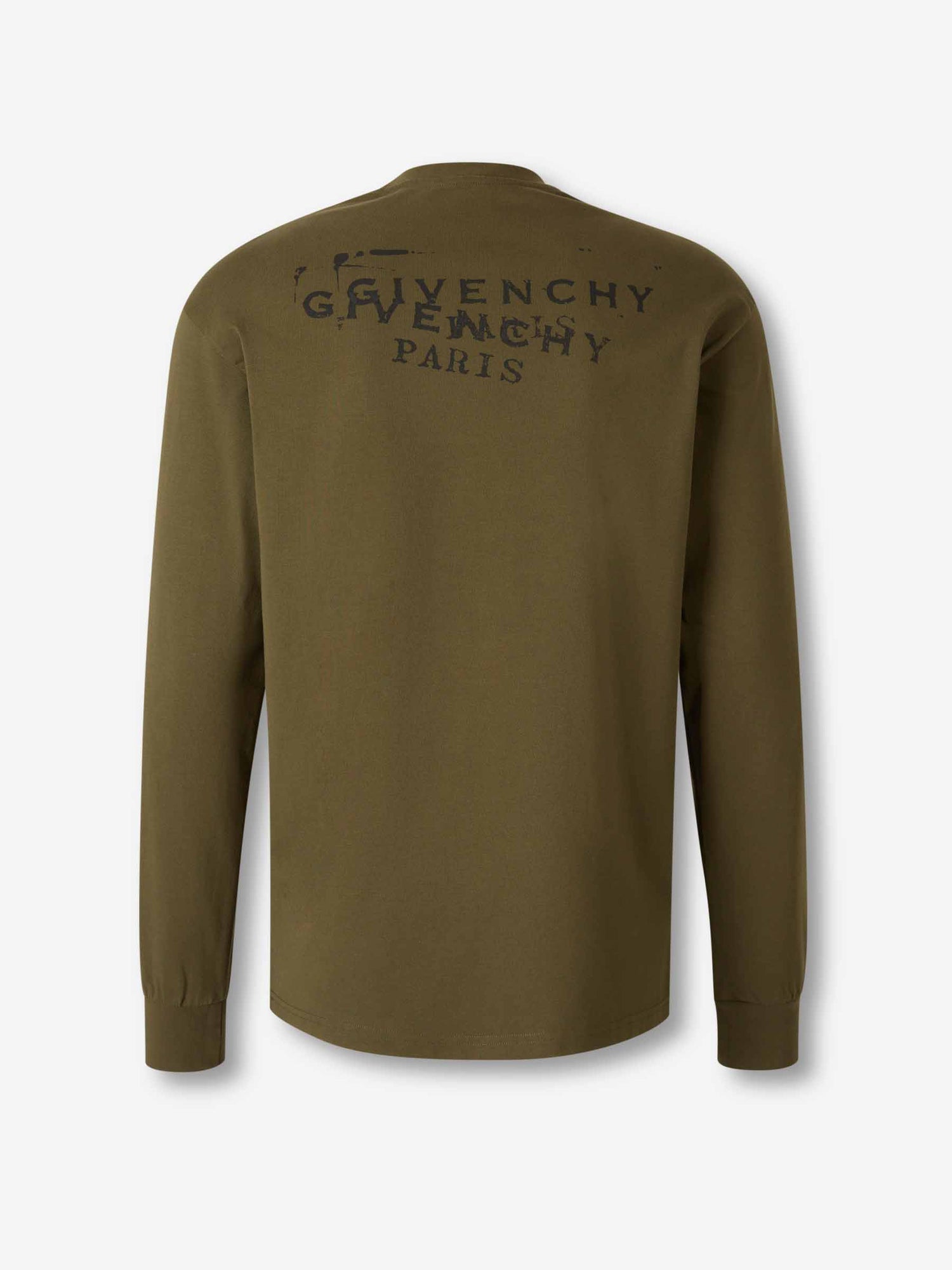 Outlet online Givenchy Hombre Camiseta Stamp color Verde Militar sku 554-000017 01 - Foto 2