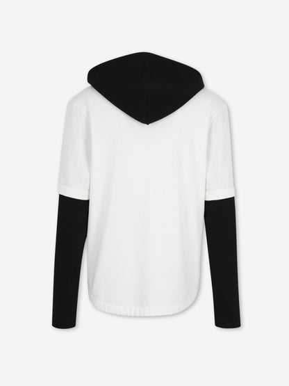 Outlet online Jacquemus Hombre Sudadera Capas Letro color Blanco sku 554-000028 00 - Foto 2