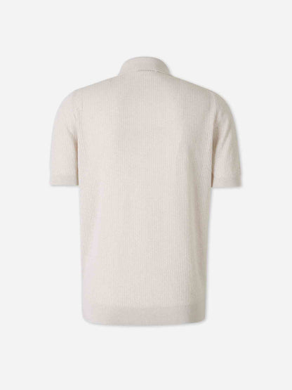 Outlet online Gran Sasso Hombre Polo Punto Algodón color Beige sku 555-000011 01 - Foto 2