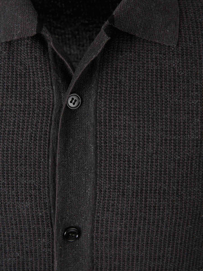 Brioni Hombre Barcelona Camisa Punto Casual color Gris Antracita sku 555-000012 01 - Foto 3