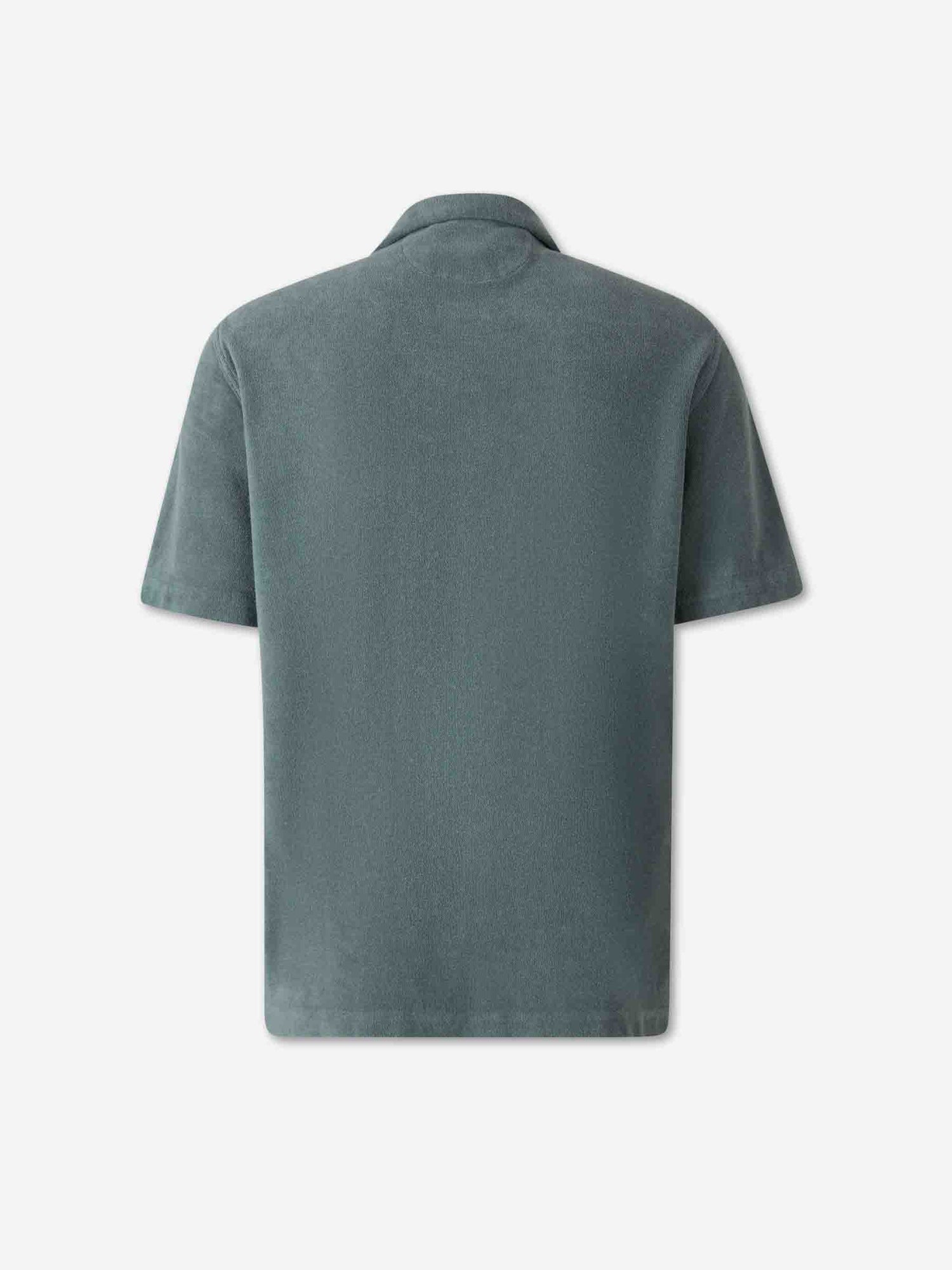 Fedeli Hombre Barcelona Camisa terry algodón color Verde Oscuro sku 555-000014 02 - Foto 2