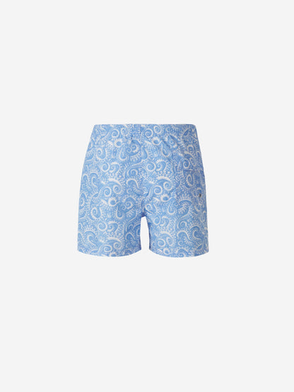 Outlet online Borrelli Hombre Bañador Motivo Paisley color Azul Noche sku 561-001187 03 - Foto 2