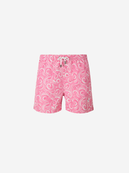 Outlet online Borrelli Hombre Bañador Motivo Paisley color Azul Noche sku 561-001187 03 - Foto 7