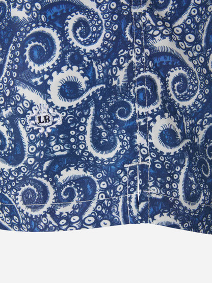 Outlet online Borrelli Hombre Bañador Motivo Paisley color Azul Noche sku 561-001187 03 - Foto 16