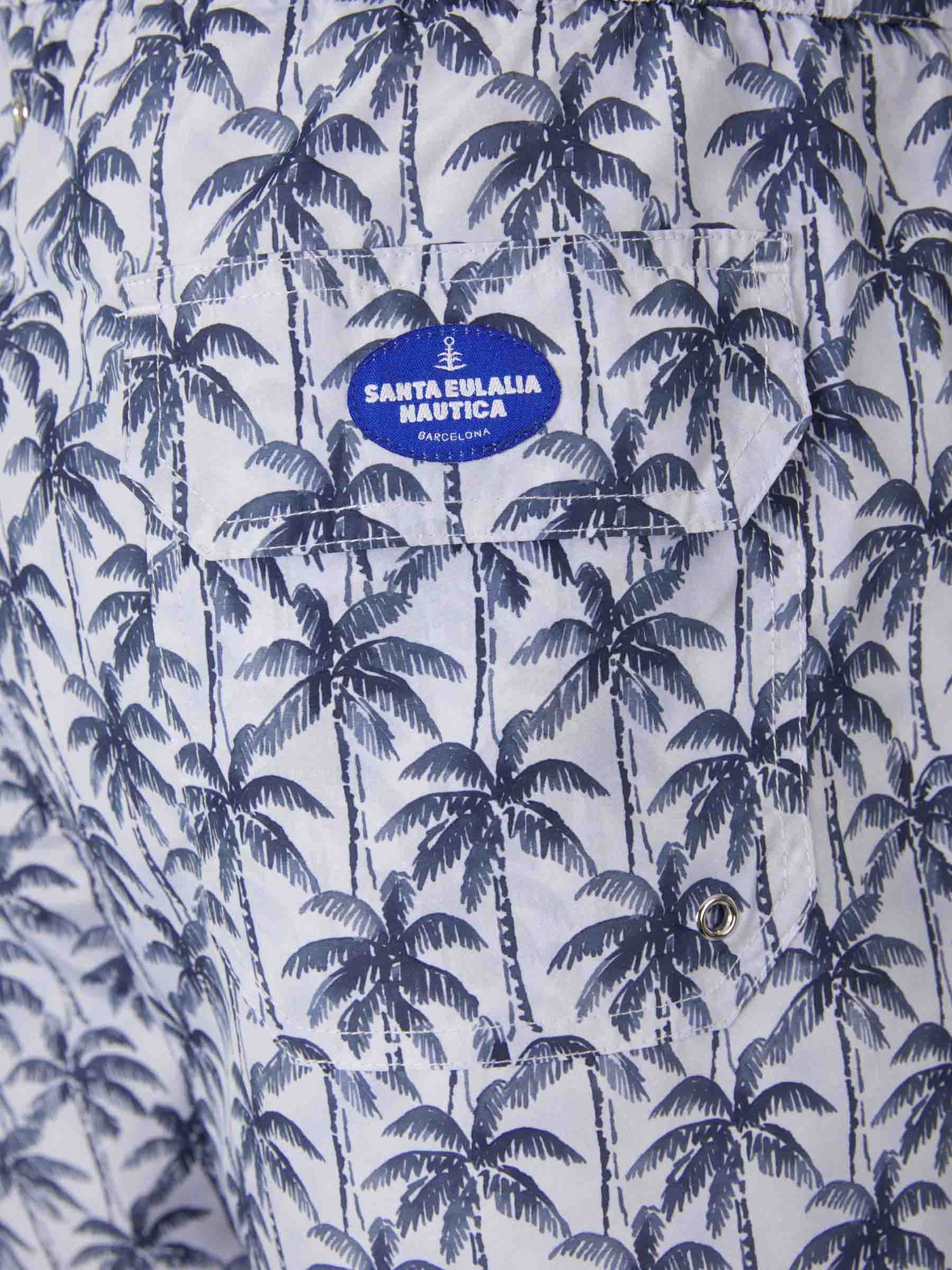 Outlet online Santa Eulalia Hombre Bañador Naútico Motivo Palmeras color Azul Noche sku 561-001205 01 - Foto 4