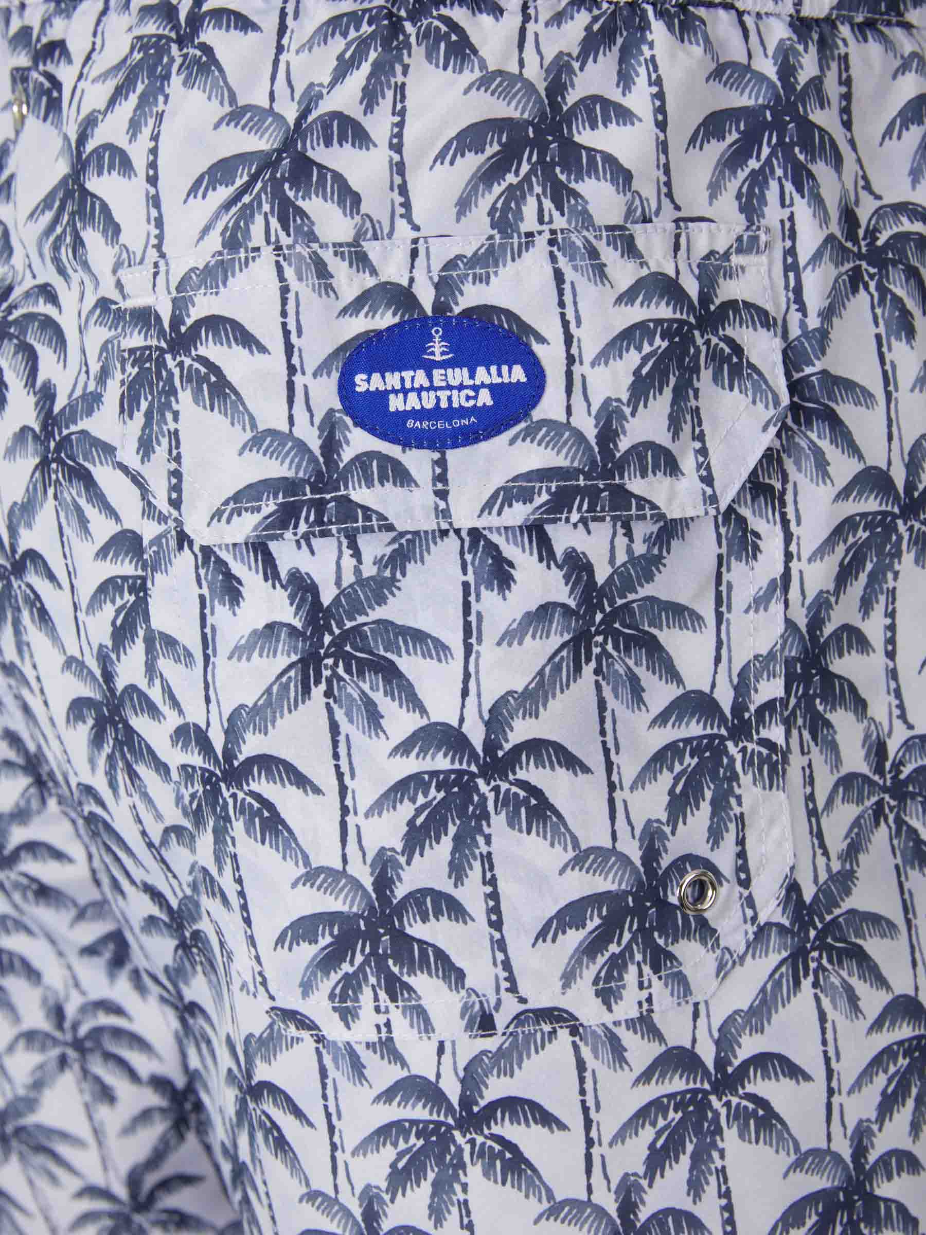 Outlet online Santa Eulalia Hombre Bañador Naútico Motivo Palmeras color Azul Noche sku 561-001205 01 - Foto 4