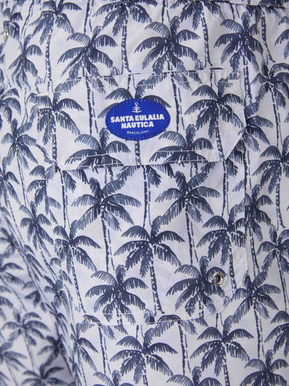 Outlet online Santa Eulalia Hombre Bañador Naútico Motivo Palmeras color Azul Noche sku 561-001205 01 - Foto 4