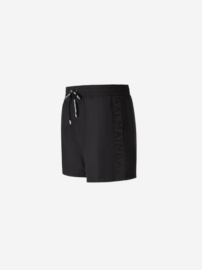 Outlet online Balmain Hombre Bañador Detalle Franjas color Blanco sku 561-001246 02 - Foto 2