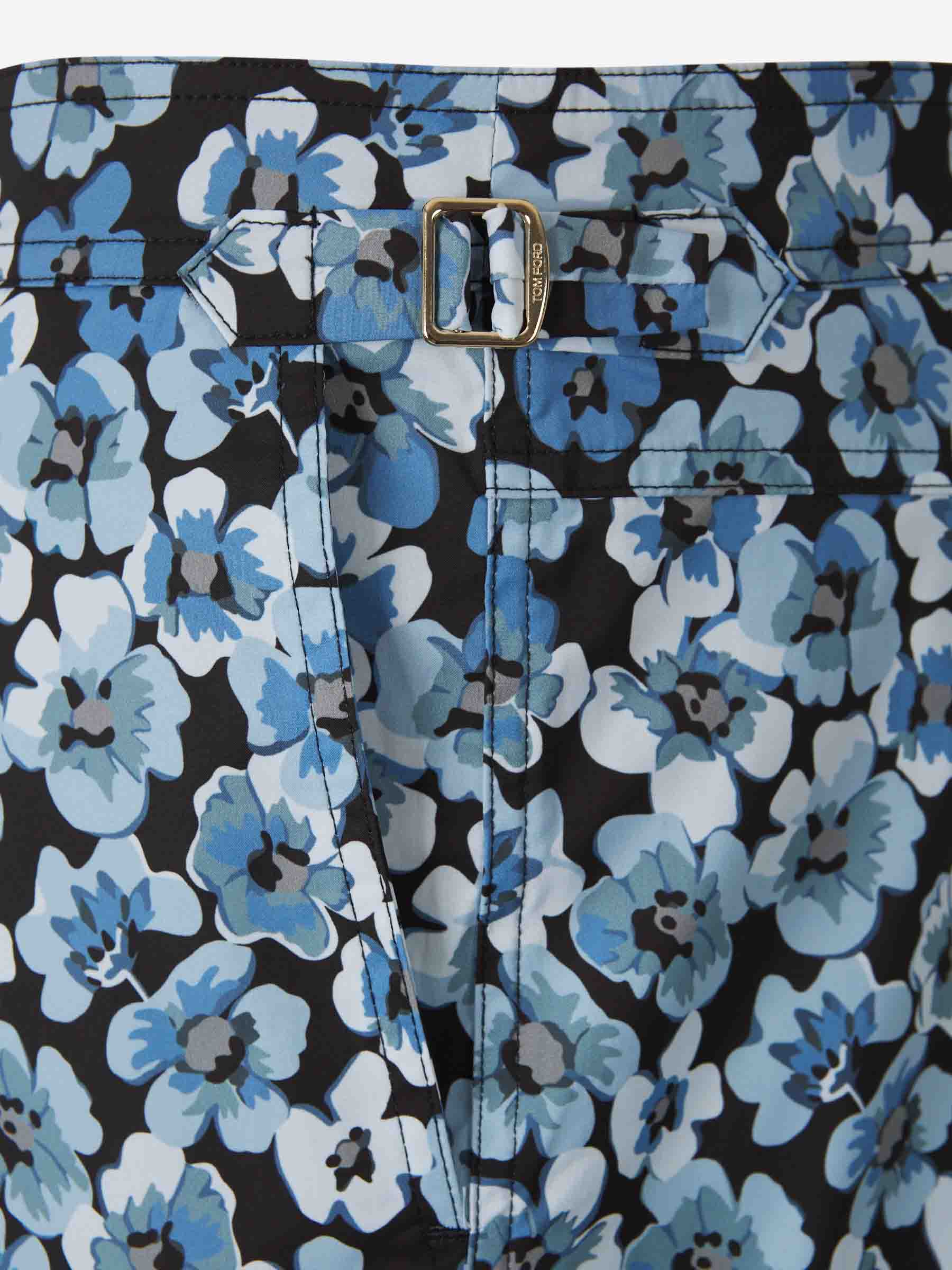 Outlet online Tom Ford Hombre Bañador Floral Pansy color Azul sku 561-001344 02 - Foto 4