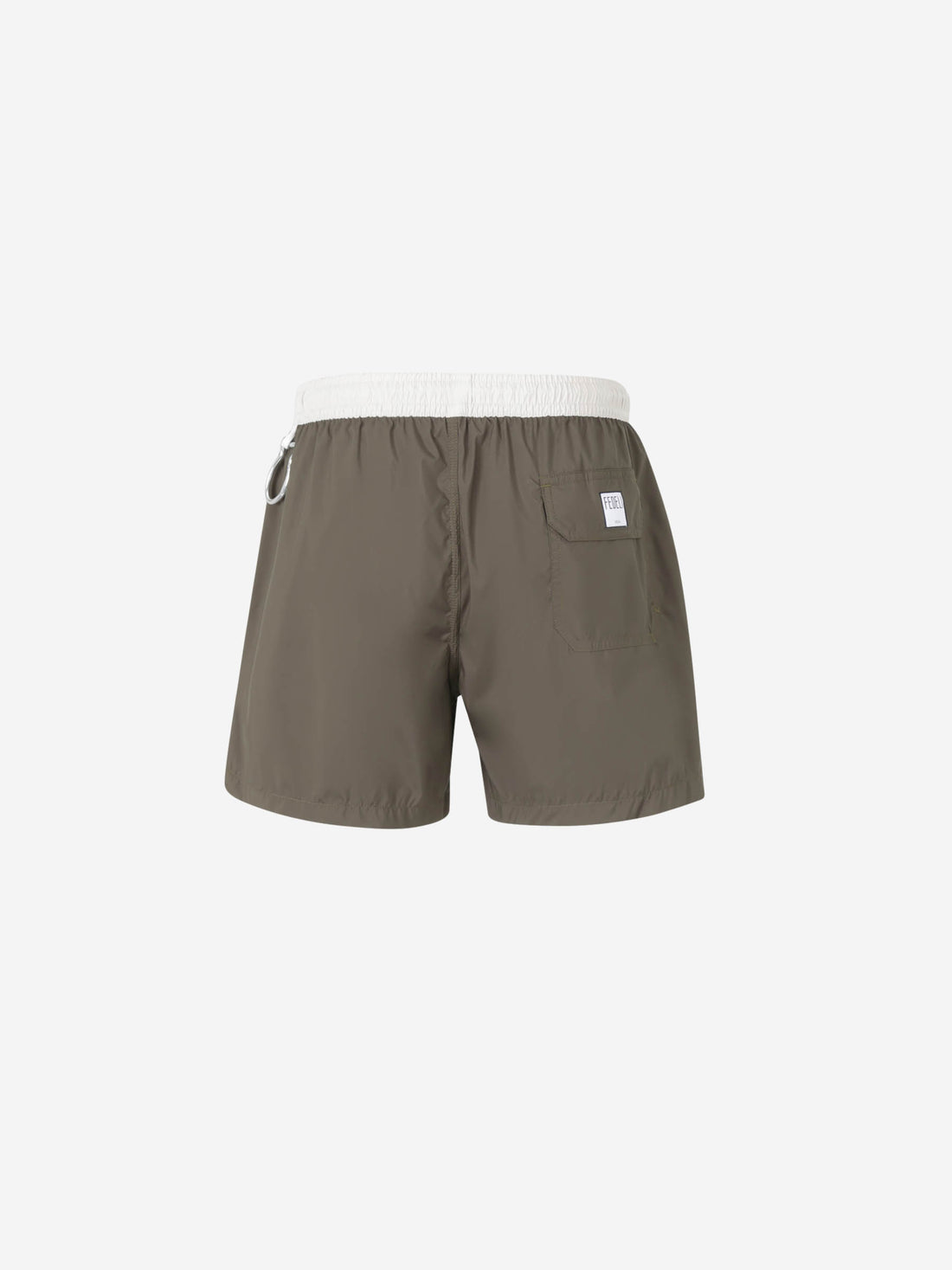 Outlet online Fedeli Hombre Bañador Liso Contraste color Verde Militar sku 561-001353 02 - Foto 2