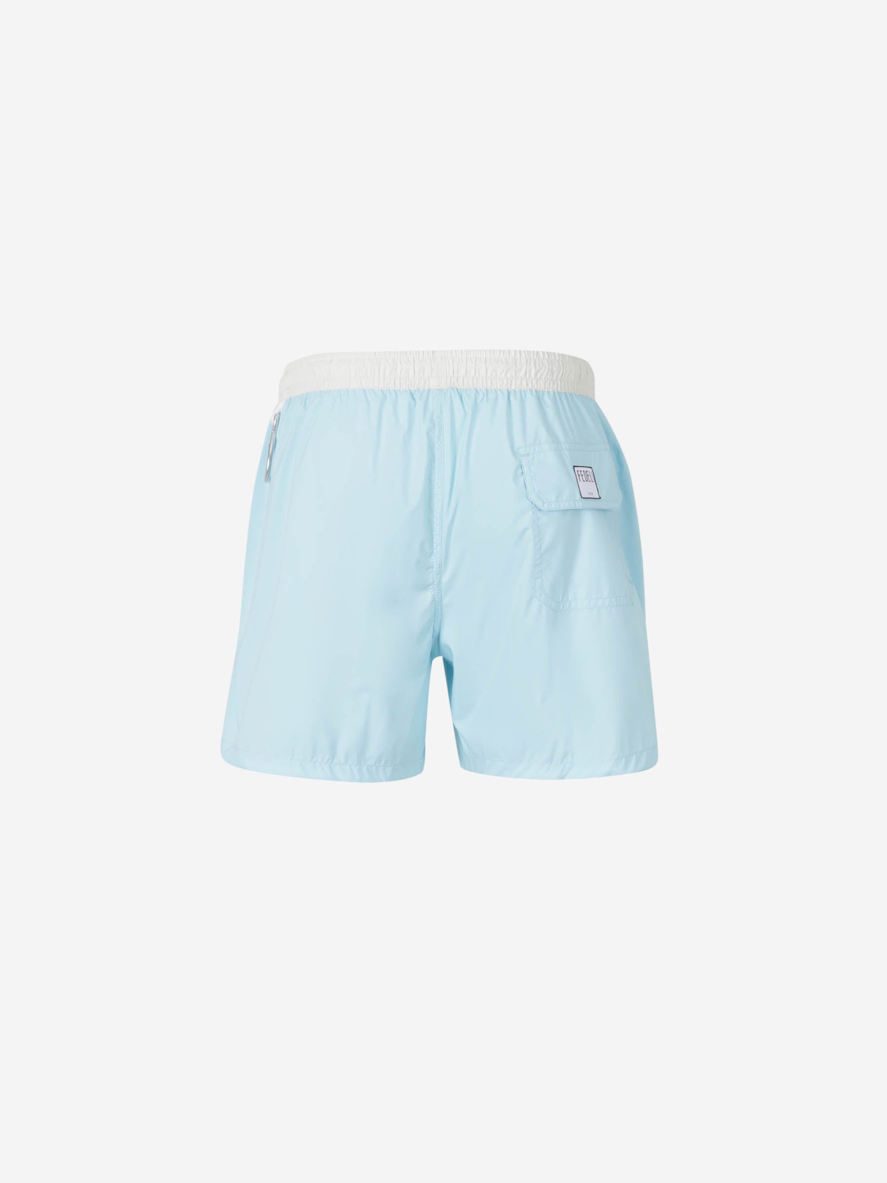 Outlet online Fedeli Hombre Bañador Liso Contraste color Azul Celeste sku 561-001353 03 - Foto 2