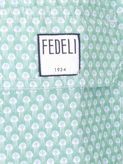 Outlet online Fedeli Hombre Bañador Estampado Medusas color Verde sku 561-001354 02 - Foto 5