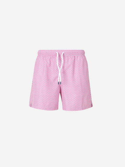 Outlet online Fedeli Hombre Bañador Estampado Medusas color Rosa sku 561-001354 03 - Foto 1