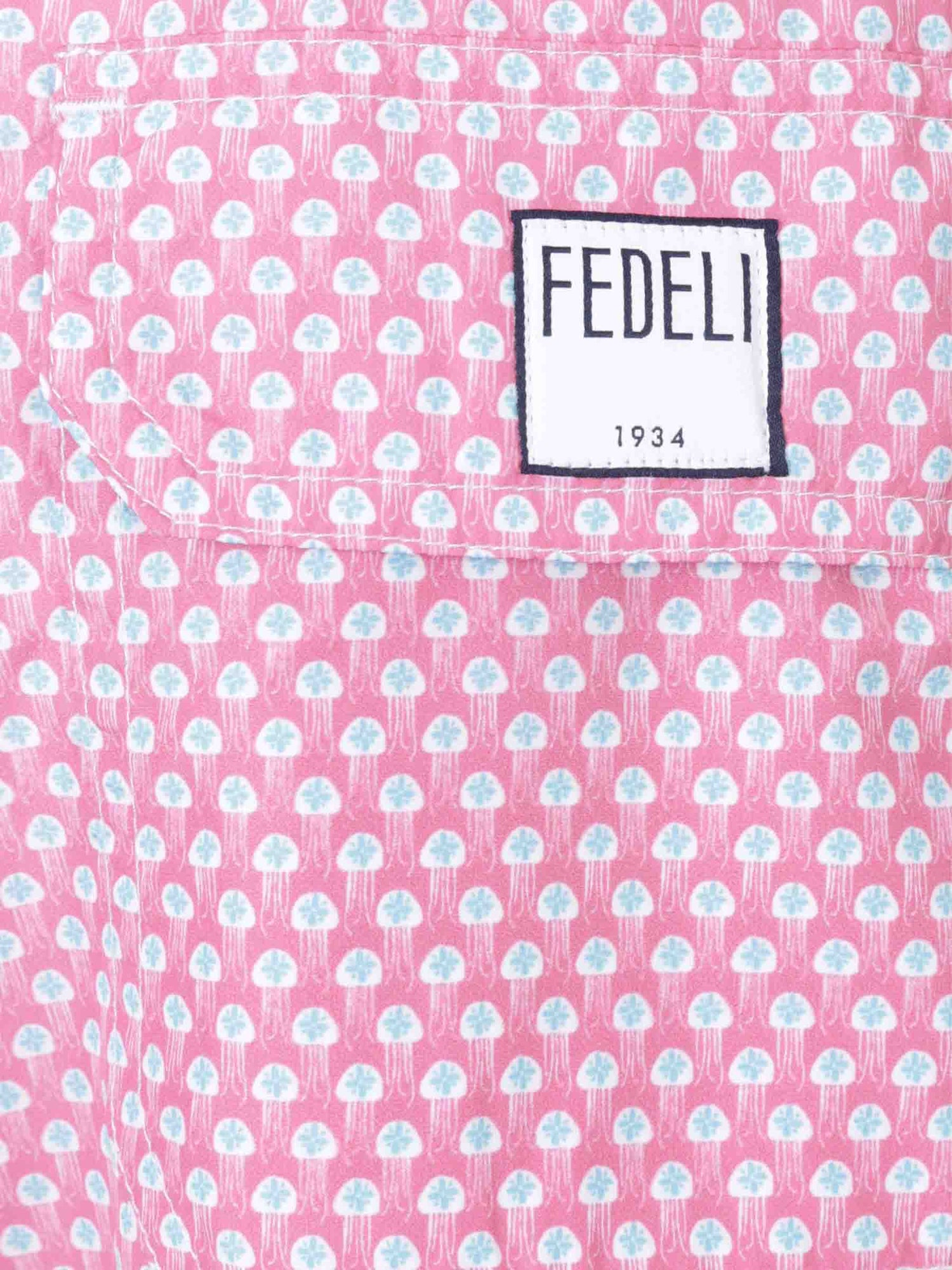 Outlet online Fedeli Hombre Bañador Estampado Medusas color Rosa sku 561-001354 03 - Foto 3