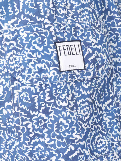 Outlet online Fedeli Hombre Bañador Estampado Floral color Azul sku 561-001355 02 - Foto 3