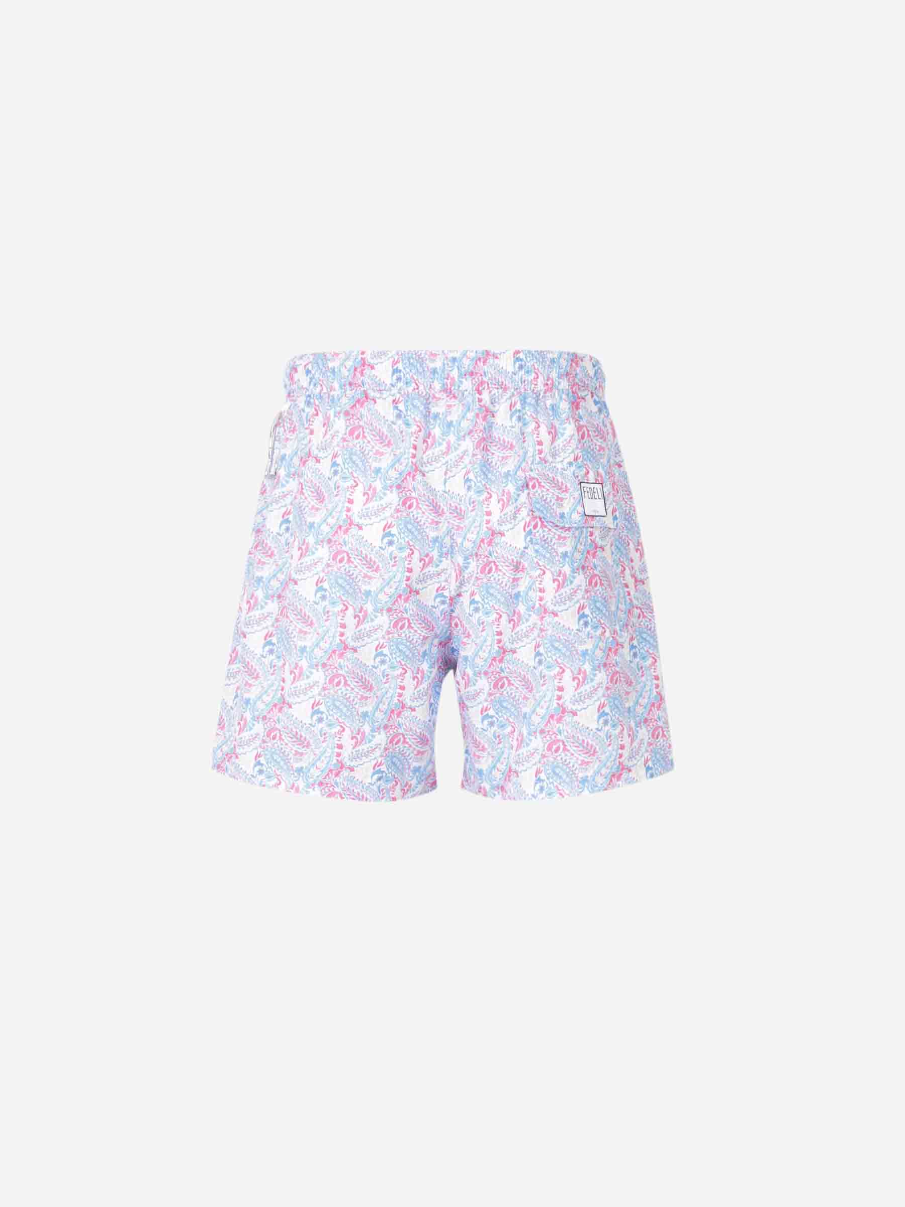 Outlet online Fedeli Hombre Bañador Estampado Floral color Rosa Envejecido sku 561-001357 02 - Foto 2