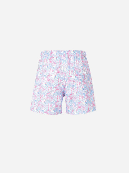 Outlet online Fedeli Hombre Bañador Estampado Floral color Rosa Envejecido sku 561-001357 02 - Foto 2