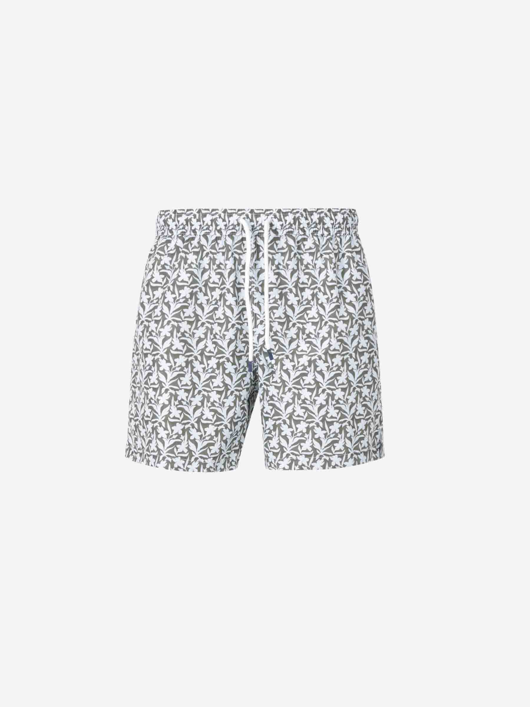 Outlet online Fedeli Hombre Bañador Estampado Floral color Verde Oscuro sku 561-001358 02 - Foto 1