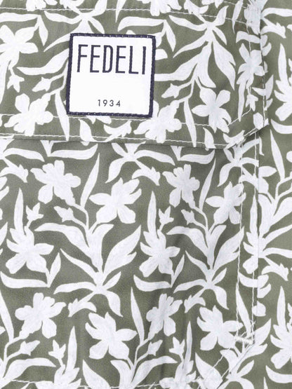 Outlet online Fedeli Hombre Bañador Estampado Floral color Verde Oscuro sku 561-001358 02 - Foto 3