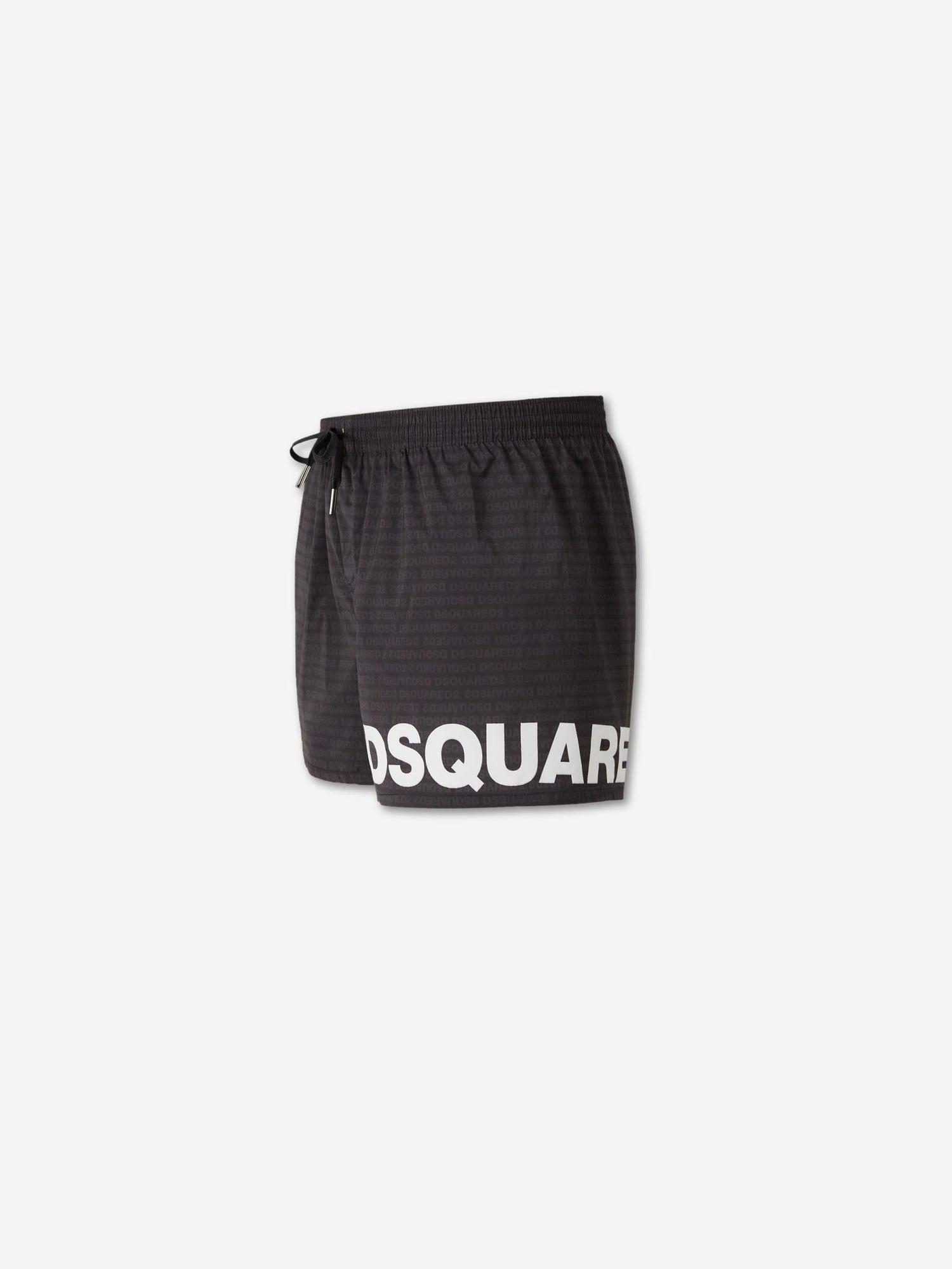 Outlet online Dsquared2 Hombre Bañador Monograma Logo color Blanco Y Negro sku 561-001416 01 - Foto 2