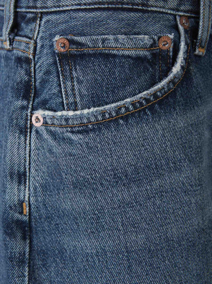 Outlet online Agolde Mujer Shorts Dame Denim color Azul Denim Oscuro sku 762-000480 01 - Foto 4