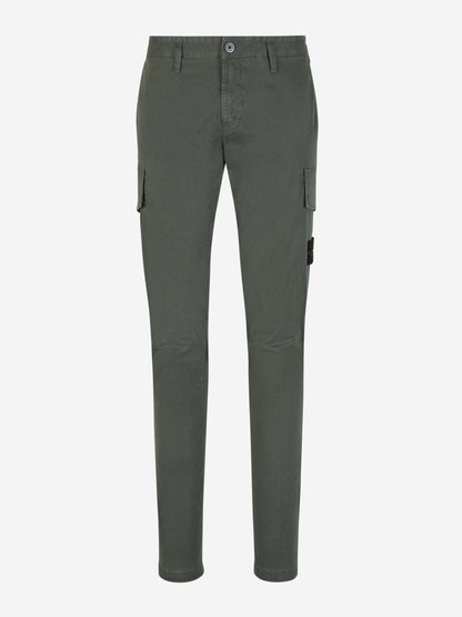 Outlet online Stone Island Hombre Pantalones Algodón Logo color Verde Oscuro sku 521-003028 02 - Foto 1