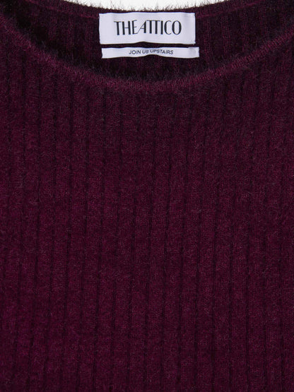 Outlet online The Attico Mujer Vestido Midi Degradè color Burdeos sku 721-000270 01 - Foto 7