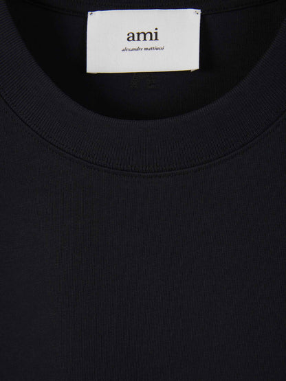 Ami Paris Camiseta Lisa Algodón color Negro sku 553-003677 01 - Foto 3