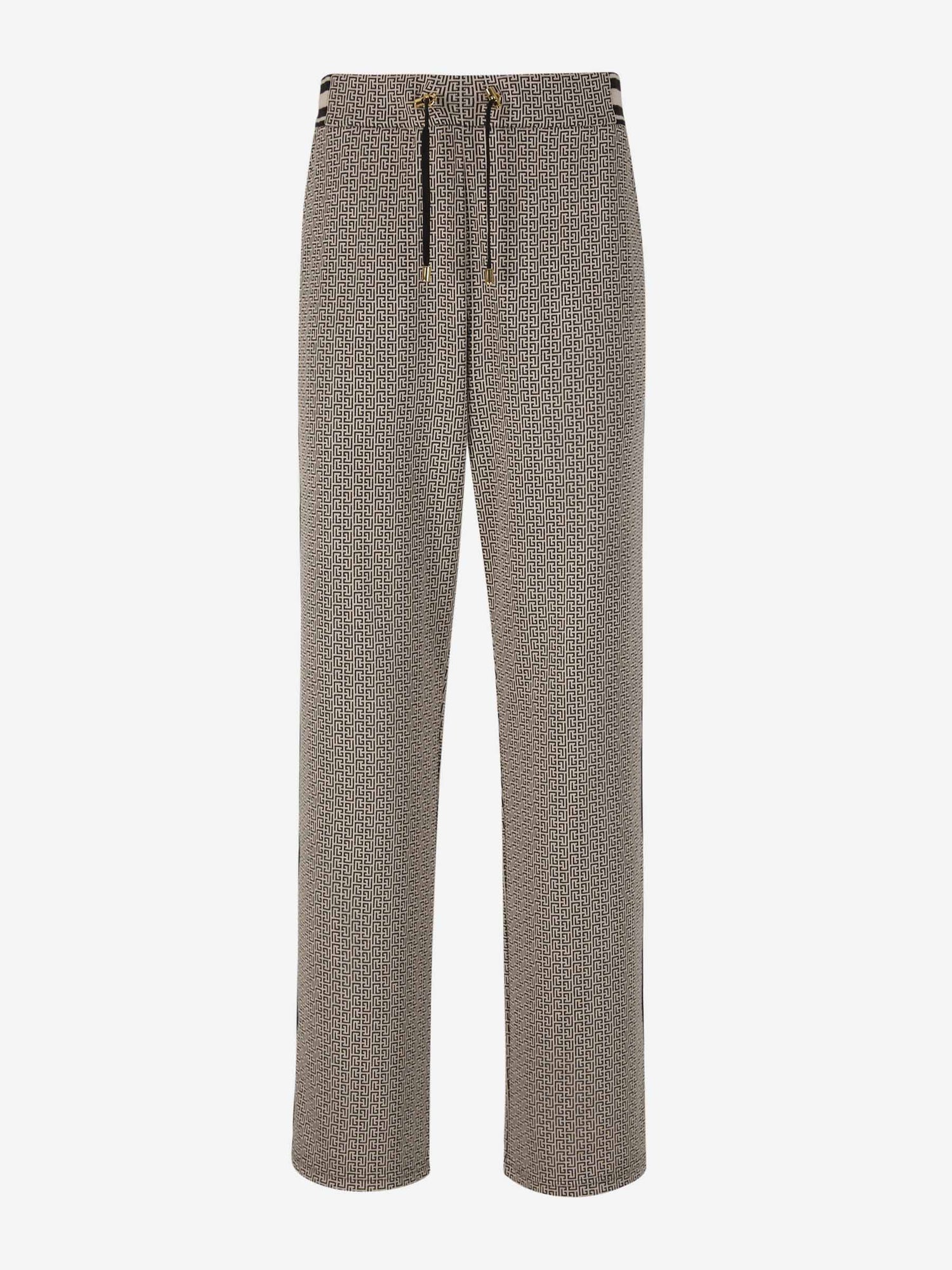 Outlet online Balmain Hombre Joggers Jacquard Monograma color Negro sku 521-002793 00 - Foto 1