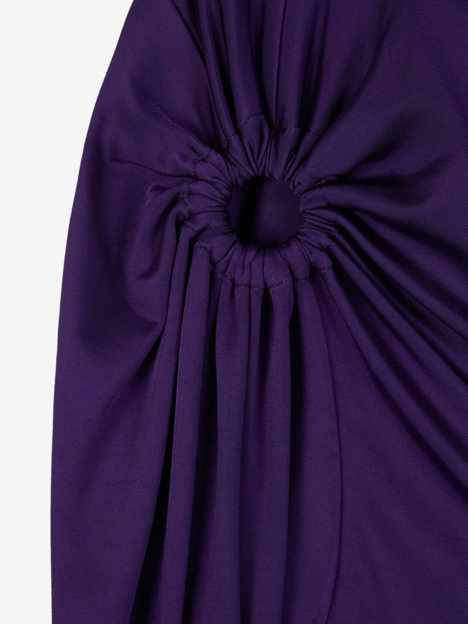 Outlet online Victoria Beckham Mujer Vestido Maxi Fruncido color Púrpura sku 732-001275 01 - Foto 3