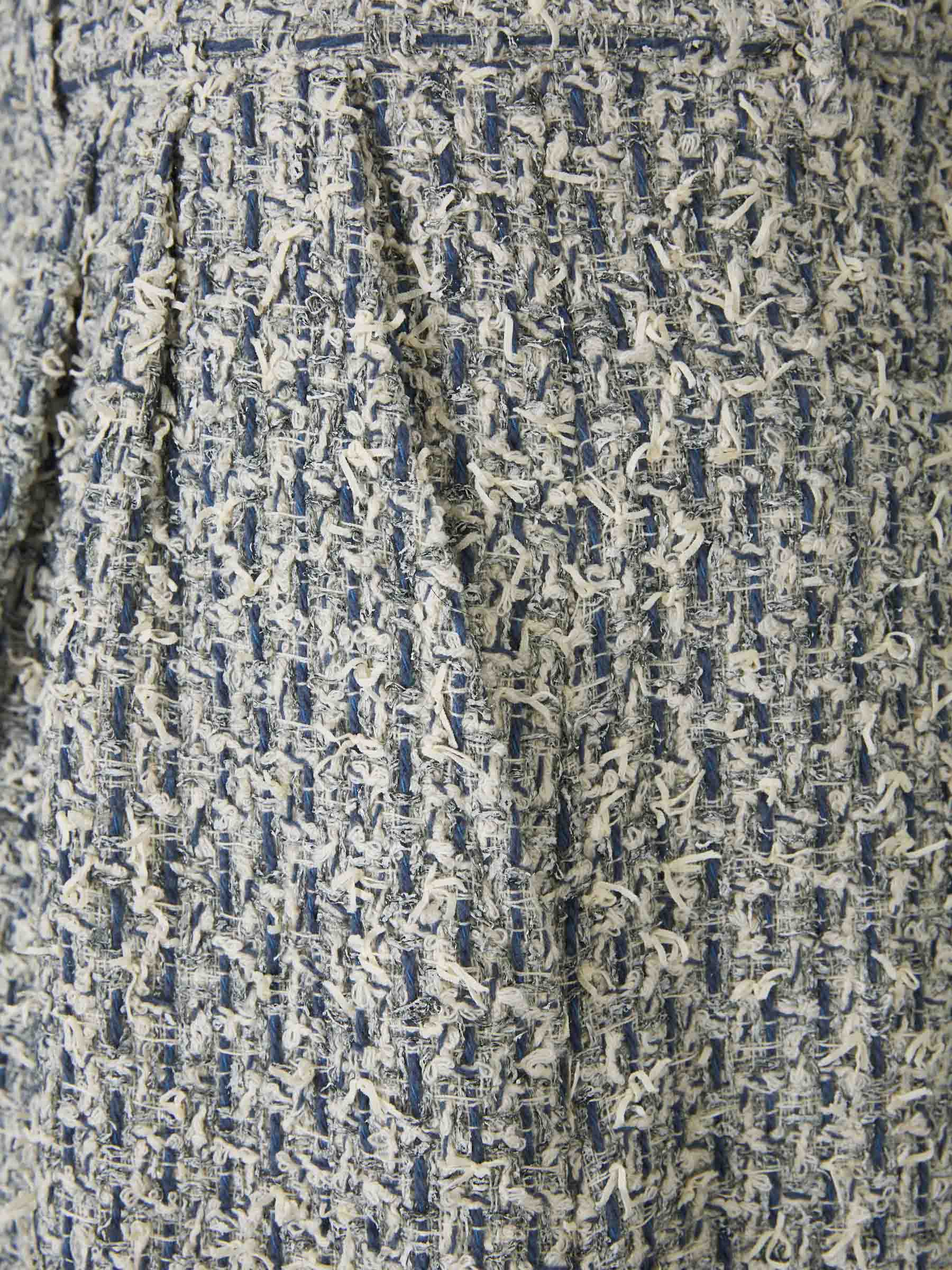 Outlet online Amiri Hombre Bermudas Tweed Boucle color Azul sku 523-000949 01 - Foto 5