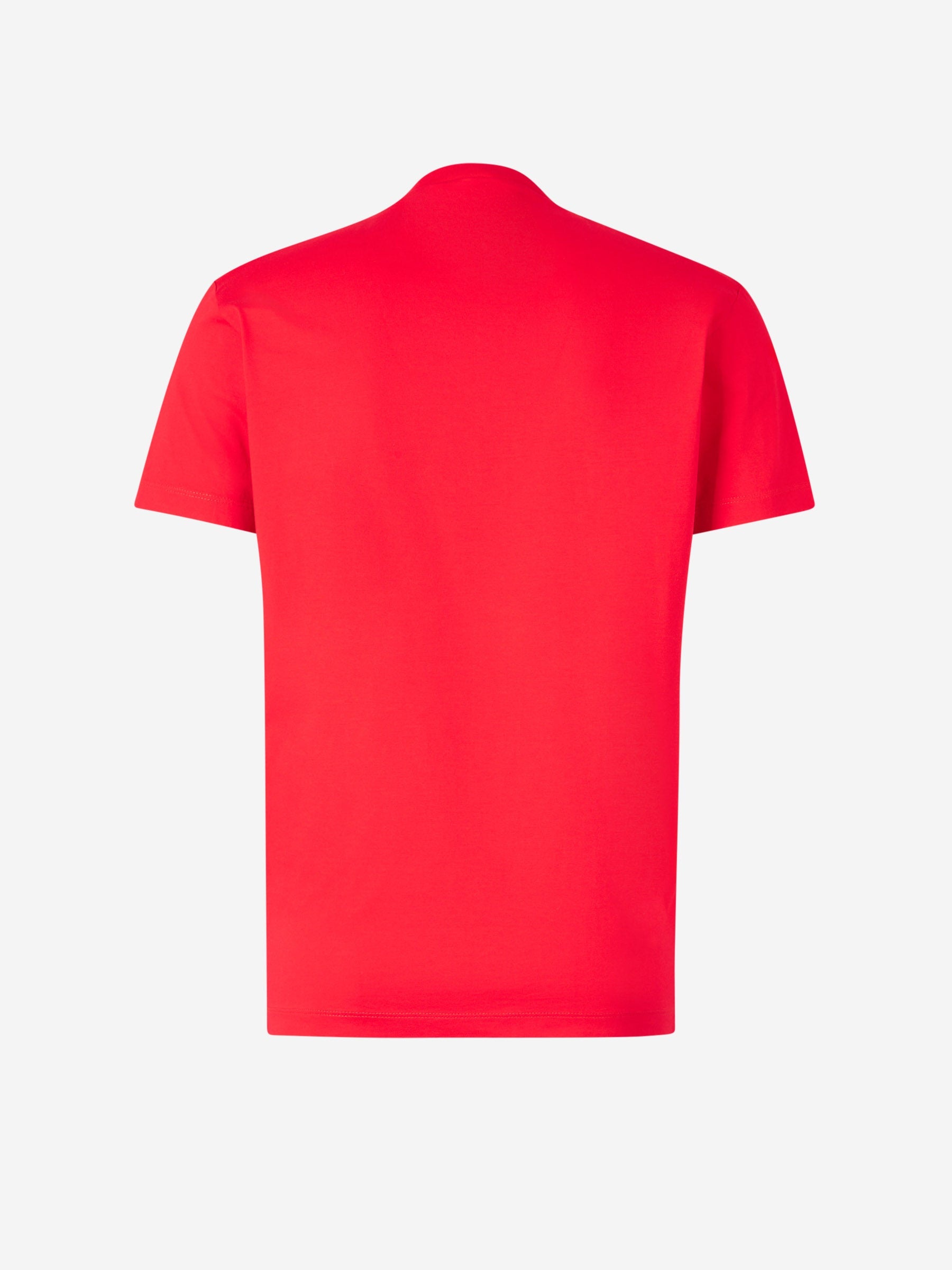 Outlet online Dsquared2 Hombre Camiseta Logo Algodón color Rojo sku 553-003811 01 - Foto 2