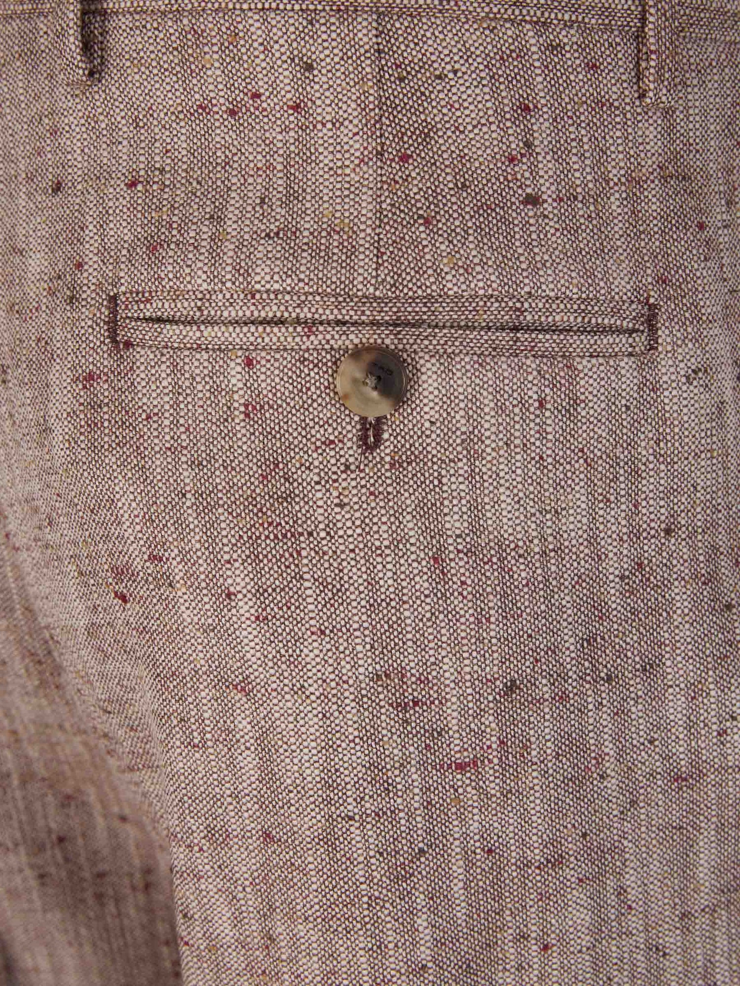 Outlet online Etro Hombre Pantalones Formales Texturizados color Burdeos sku 521-003008 01 - Foto 4