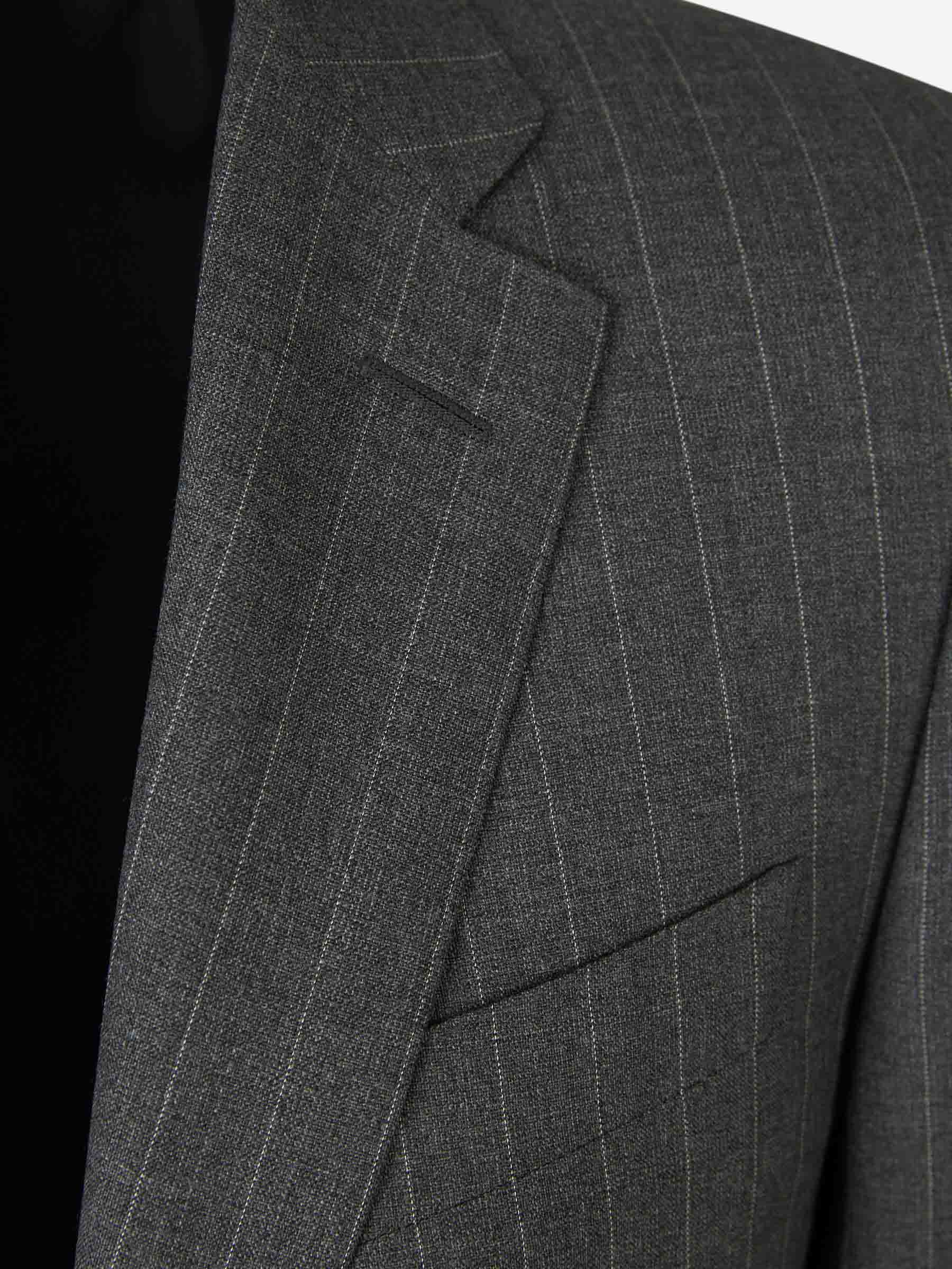 Outlet online Canali Hombre Traje Raya Diplomática color Gris Antracita sku 312-002806 01 - Foto 3