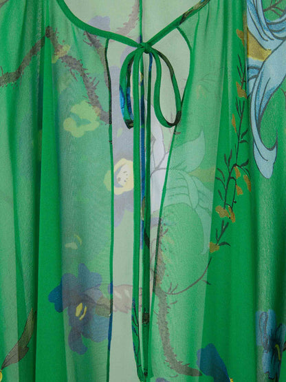 Outlet online Erdem Mujer Vestido Midi Kaftan color Verde Claro sku 721-000301 01 - Foto 4