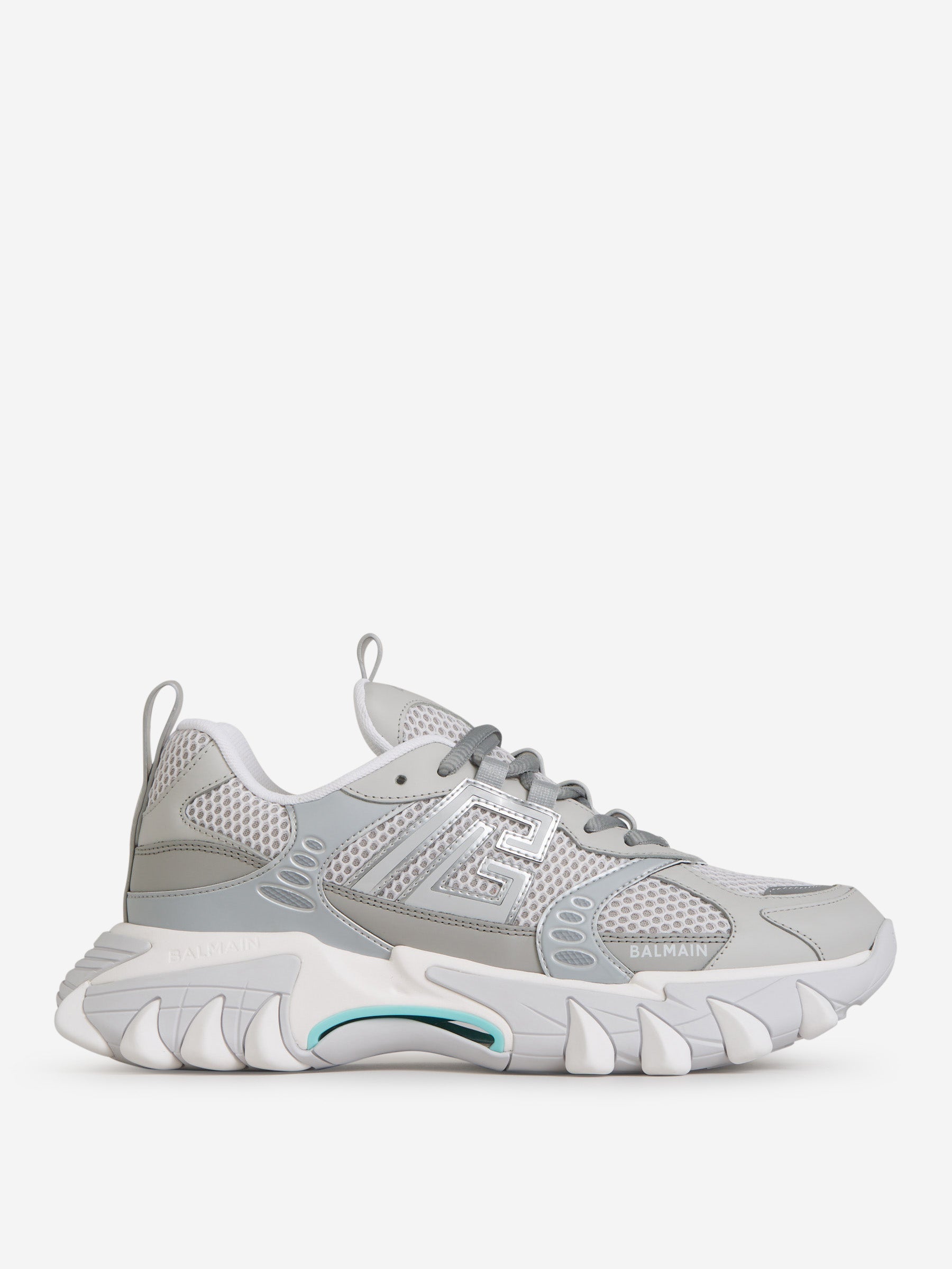 Outlet online Balmain Hombre Sneakers Piel Logo color Gris Claro sku 616-002571 01 - Foto 1