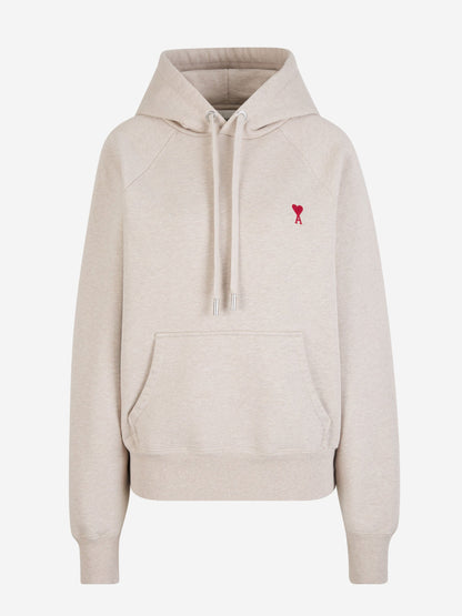 Outlet online Ami Paris Mujer Sudadera Logo Algodón color Beis sku 715-000123 01 - Foto 1