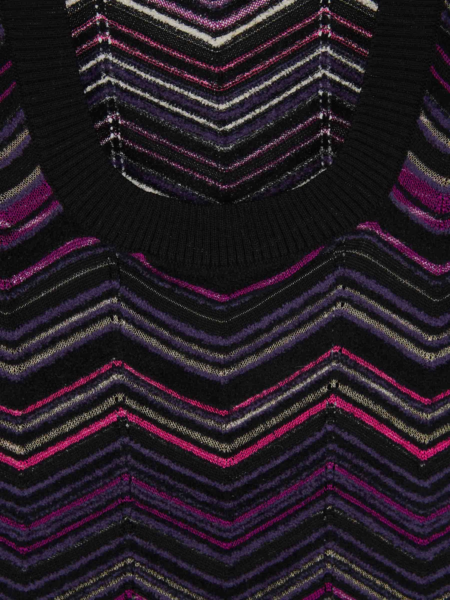 Outlet online Missoni Mujer Vestido Punto Mini color Violeta sku 731-005796 01 - Foto 3