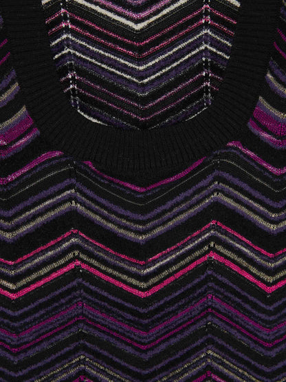 Outlet online Missoni Mujer Vestido Punto Mini color Violeta sku 731-005796 01 - Foto 3