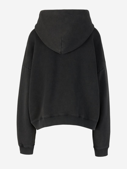 Outlet online Acne Studios Mujer Sudadera Estampada Capucha color Gris Antracita sku 715-000135 01 - Foto 2