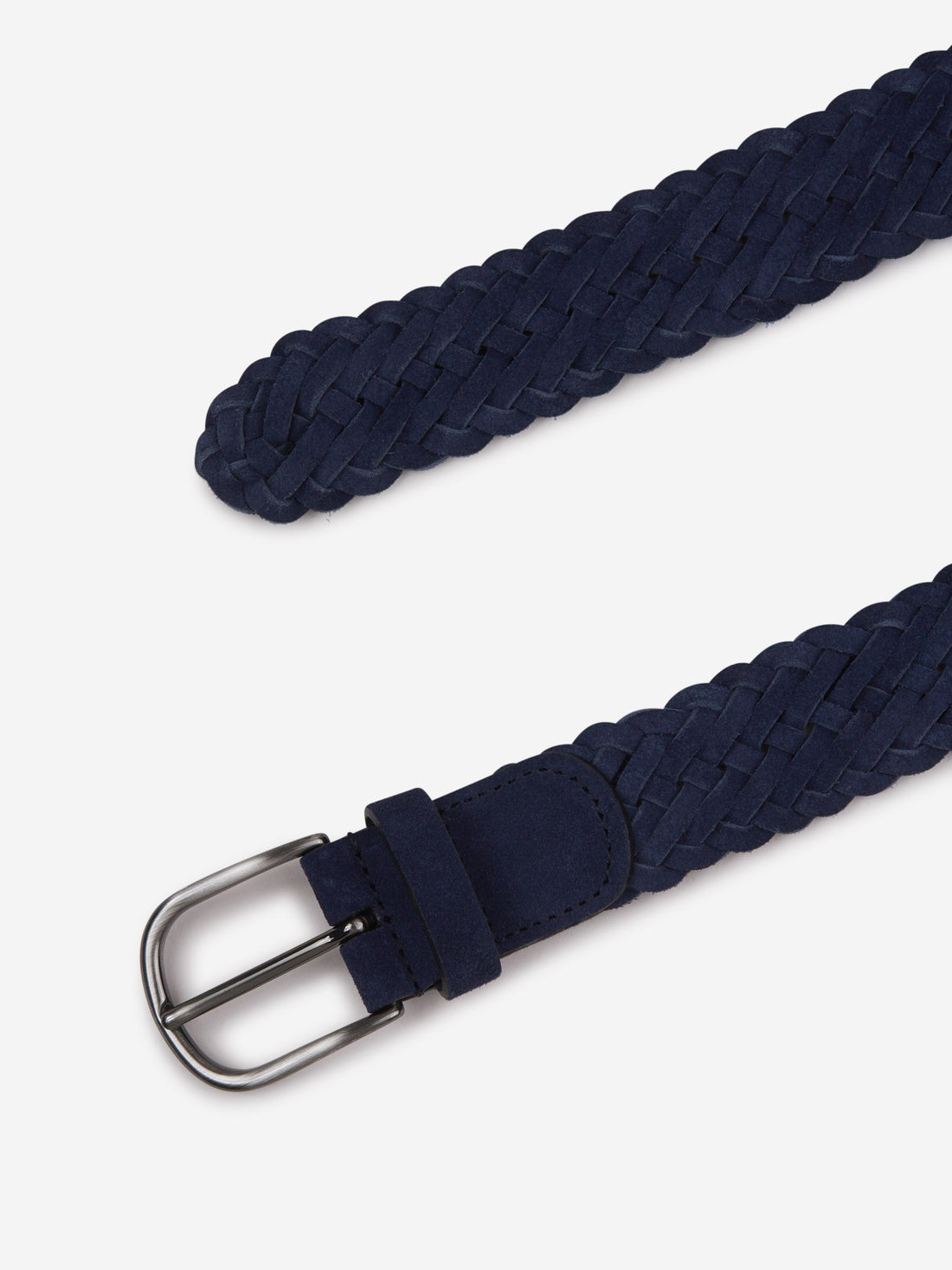 Outlet online Santa Eulalia Hombre Cinturón Trenzado Piel Ante color Azul Marino sku 621-000244 01 - Foto 2