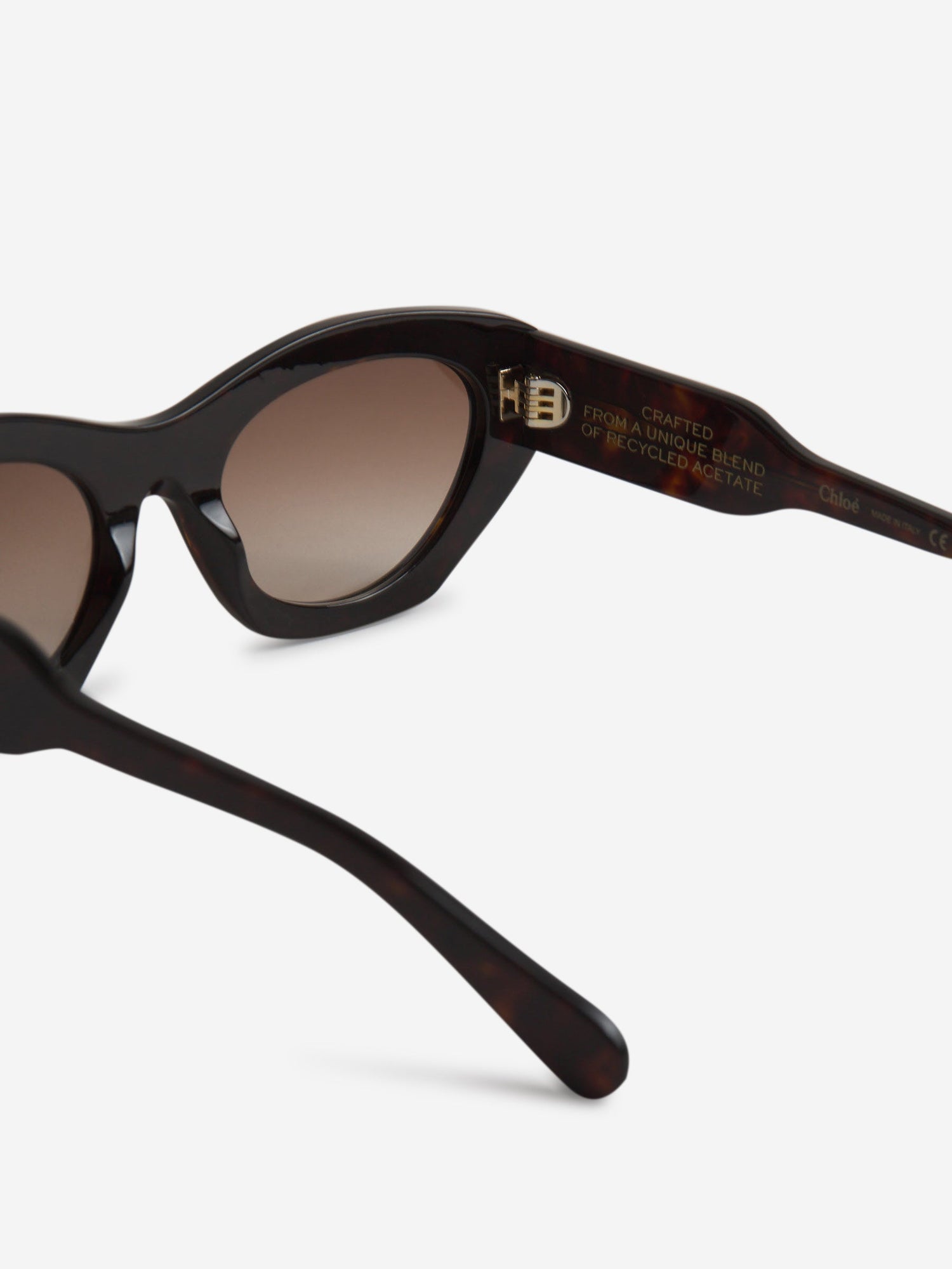 Outlet online Chloé Mujer Gafas de Sol Ovaladas Gayia color Carey sku 860-001035 01 - Foto 4