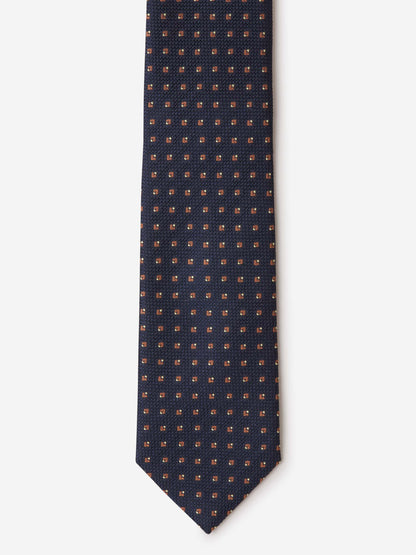 Outlet online Brioni Hombre Corbata Motivo Geométrico color Azul Noche sku 601-001083 02 - Foto 2