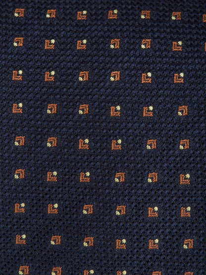 Outlet online Brioni Hombre Corbata Motivo Geométrico color Azul Noche sku 601-001083 02 - Foto 3