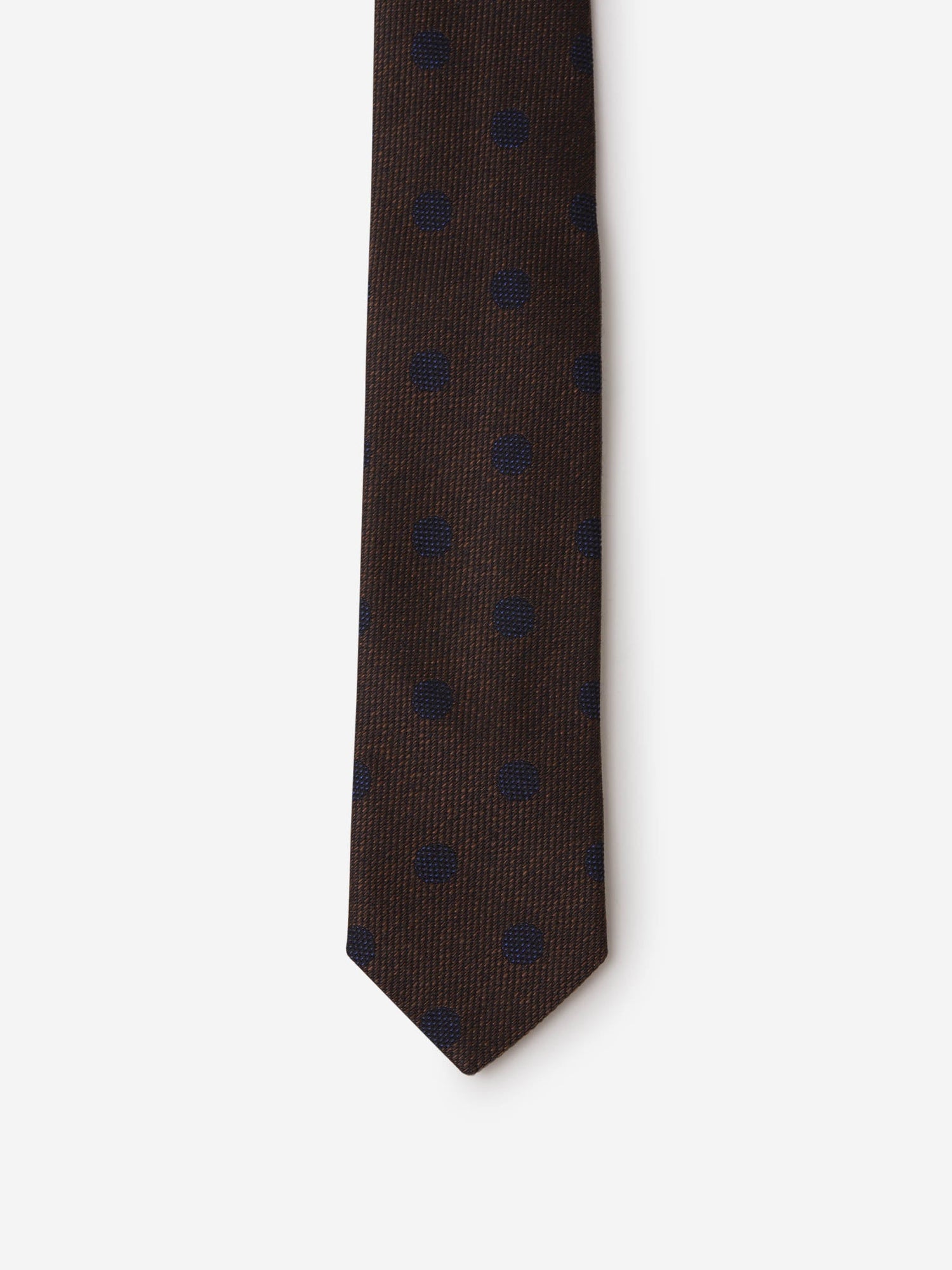 Outlet online Lardini Hombre Corbata Lunares Seda color Marron sku 601-001110 01 - Foto 2