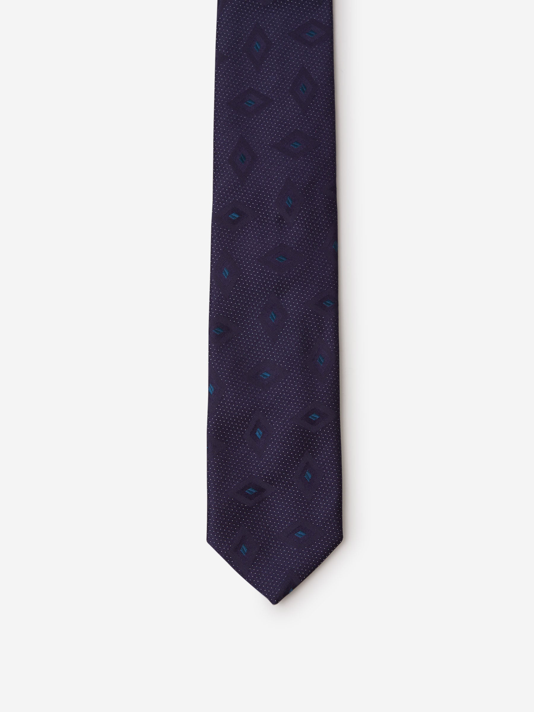 Outlet online Lardini Hombre Corbata Rombos Seda color Azul Cobalto sku 601-001111 01 - Foto 2