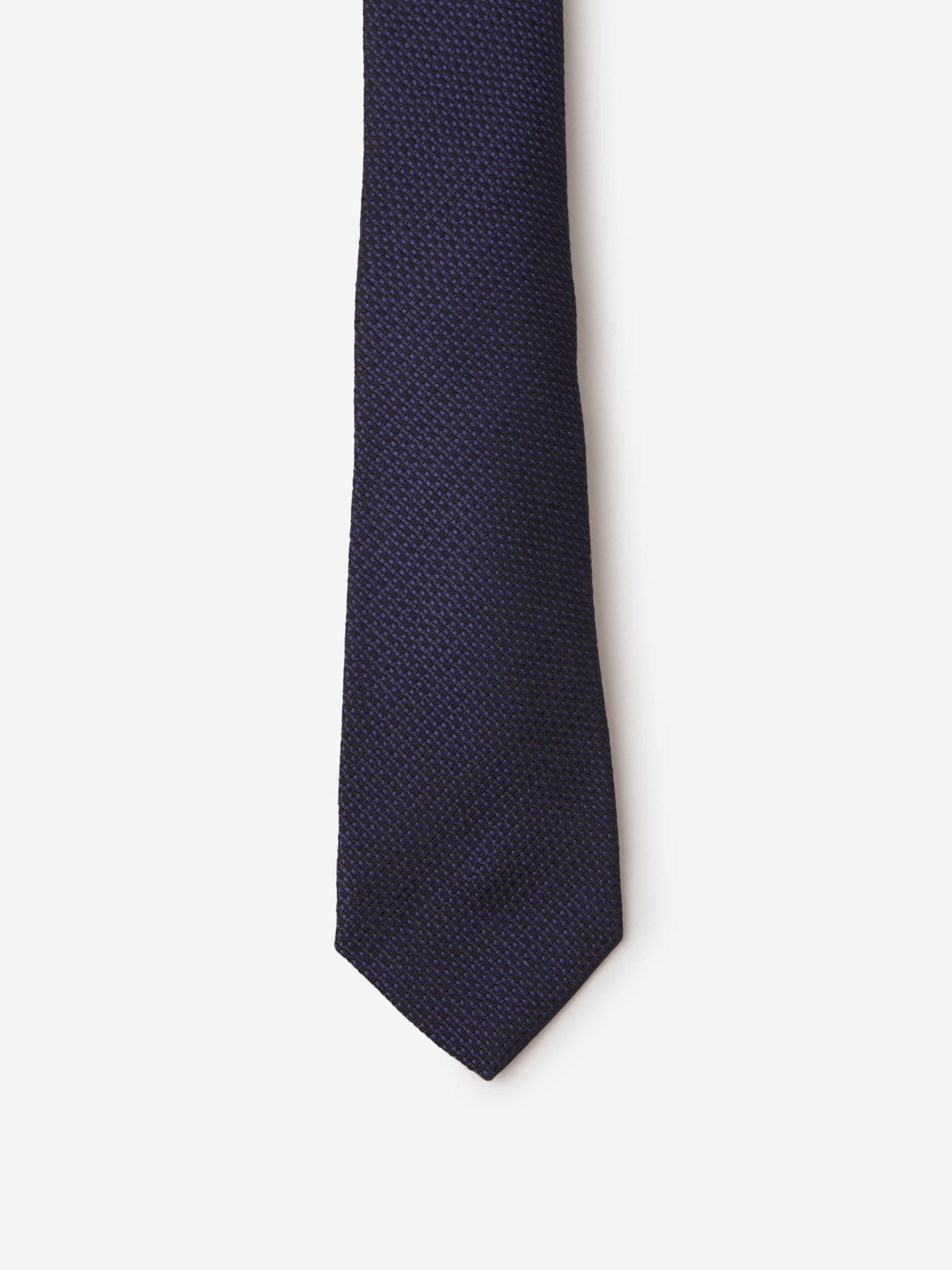 Outlet online Kiton Hombre Corbata Texturizada Lana Y Seda color Azul Noche sku 601-001136 02 - Foto 3