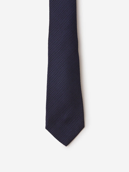 Outlet online Kiton Hombre Corbata Texturizada Lana Y Seda color Azul Noche sku 601-001136 02 - Foto 3