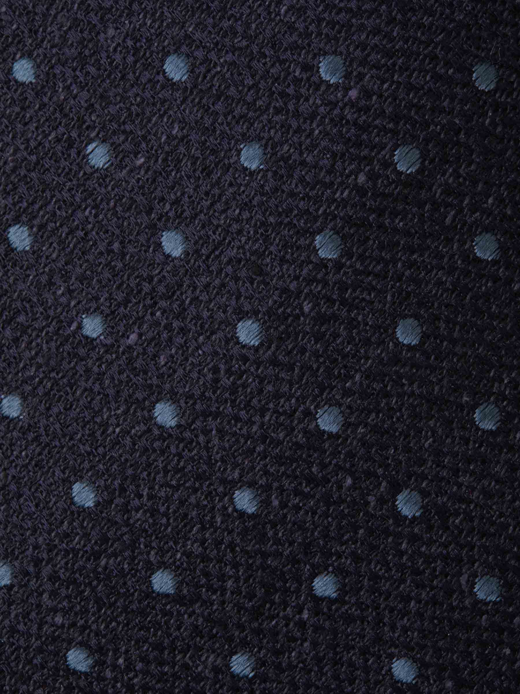 Outlet online Kiton Hombre Corbata Motivo Topos color Azul Cobalto sku 601-001157 01 - Foto 3